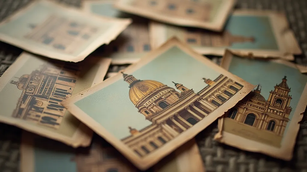 Vintage postcards of Italian cathedrals