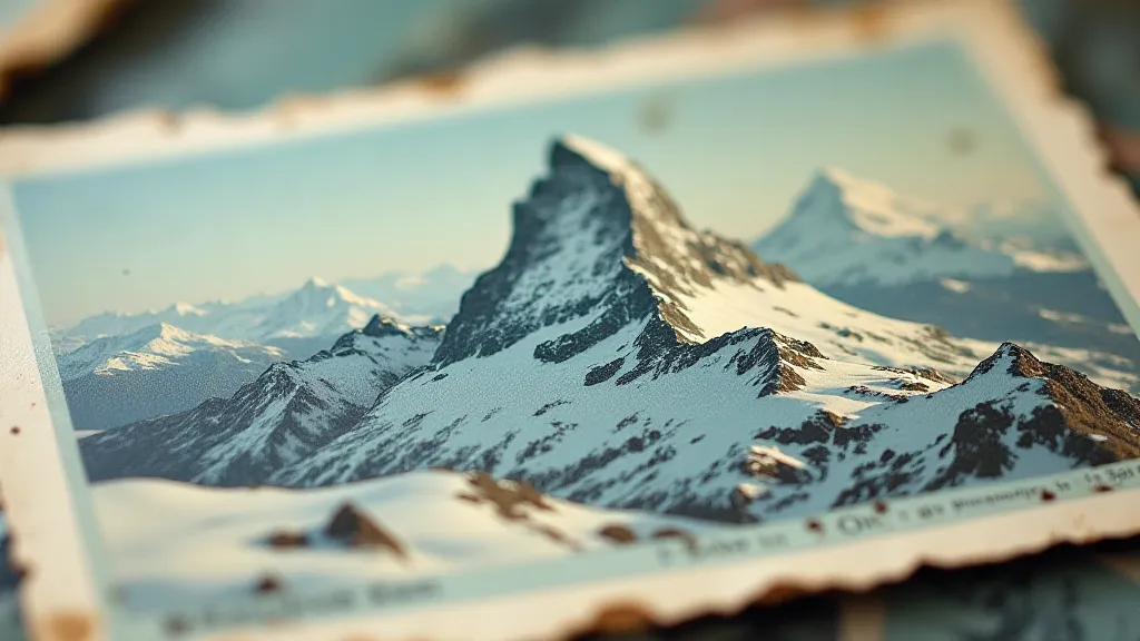 Vintage postcard of the Matterhorn