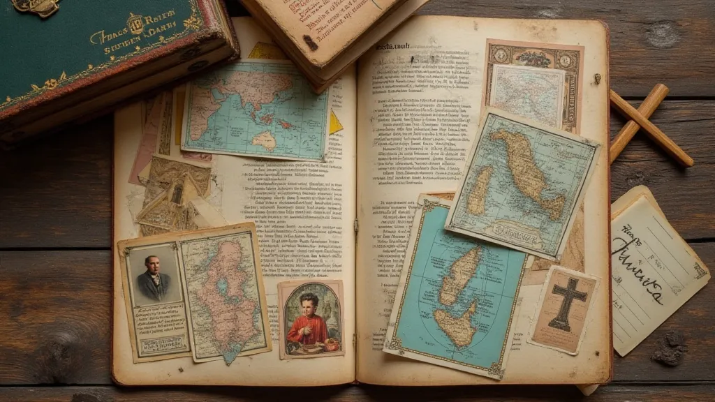 Collection of vintage pilgrimage postcards