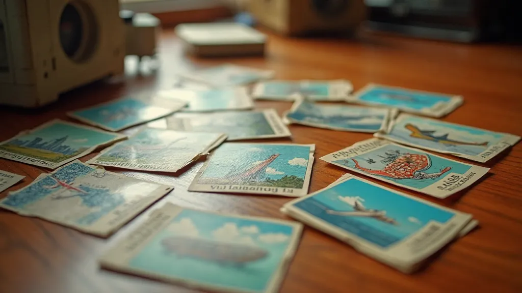 Collection of vintage travel postcards