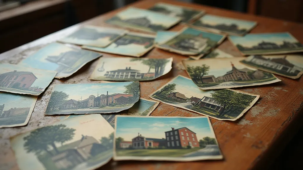 A collection of vintage postcards.