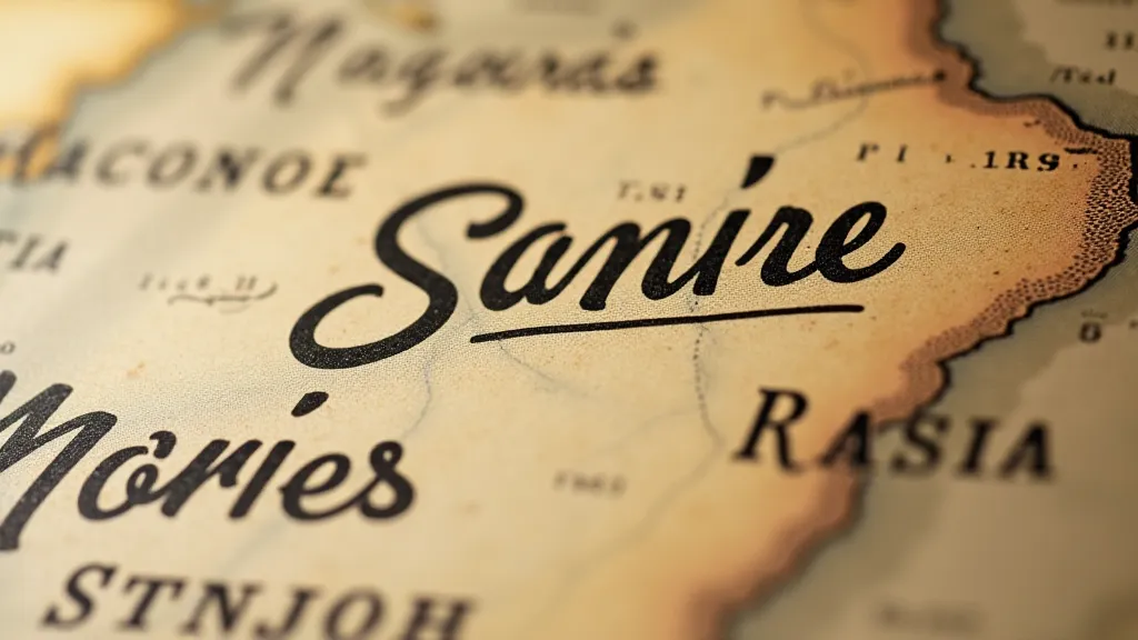 Close-up of hand-drawn lettering on a vintage postcard