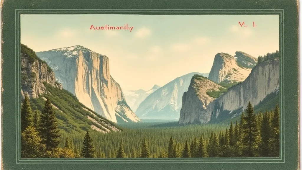 Vintage postcard border embossed with a dark green frame
